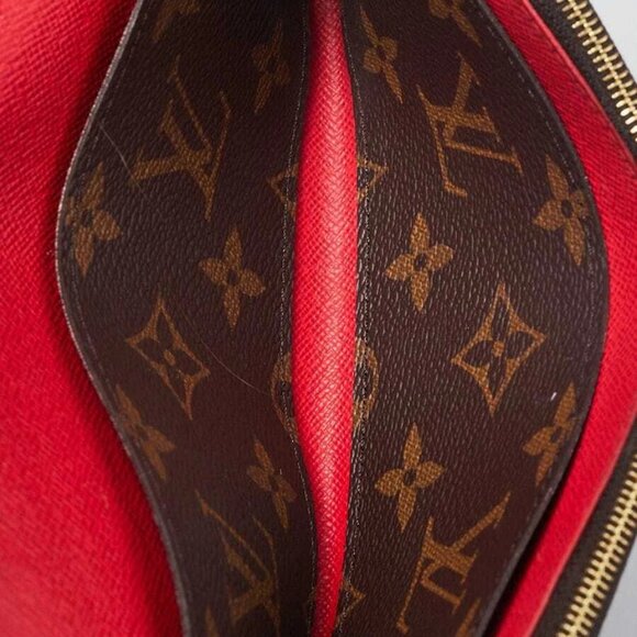 Louis Vuitton Monogram Canvas Red Emilie Bloom Flowers Wallet - Picture 7 of 10